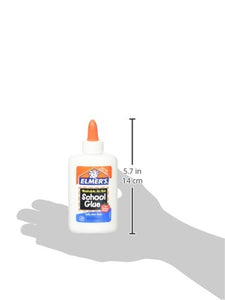 Elmer's Washable No Run School Glue, 4 Ounces, White and Dries Clear