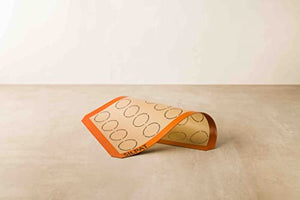 Silpat Perfect Macaron Non-Stick Silicone Baking Mat, 11-5/8" x 16-1/2", Orange