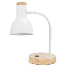 Load image into Gallery viewer, PINSOON LED Desk Lamp with Flexible Goose-Neck 2 Bulb Energy Saving for Bedside Table, Bedroom Study, and Office
