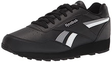 Load image into Gallery viewer, Reebok Unisex Rewind Run Sneaker, Black/Pure Grey/White, 10.5 US Men
