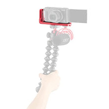 Load image into Gallery viewer, Joby Vert 3K, L-Bracket for Photos and Videos, Combinable with GorillaPod 3K Kit, Table Tripod for Mirrorless and CSC Cameras, Vlogging Camera, Youtuber and TIK Toker Content Creation,Red,JB01684-BWW
