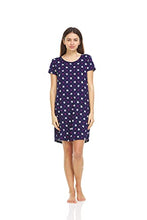 Load image into Gallery viewer, PURE CHAMP Sleepwear Night Shirts for Women – 4-Pack Soft Printed nightgowns for women
