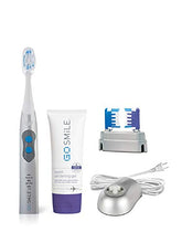 Load image into Gallery viewer, Go Smile Premium 2-In-1 Teeth Whitening System: Electric Tooth Brush+Teeth Whitening Gel For Healthier &amp; Brighter Teeth | Instant Results, Safe On Dental Work, Crowns, Veneers, Bonding+More (Silver)
