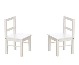 UTEX 2-in-1 Kids Multi Activity Table and 2 Chairs Set with Storage (White)
