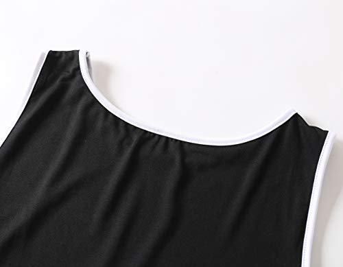 Load image into Gallery viewer, ThreeH Cheerleader Costume Fancy Dress Women's Musical Uniform Cheerleading Outfit One Size NO Pom-Pom,Black