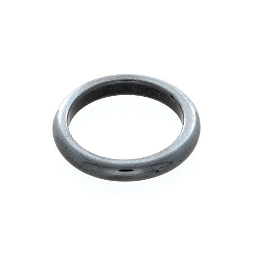 Nostrand 3mm Hematite Gemstone Plain Band Ring (8)