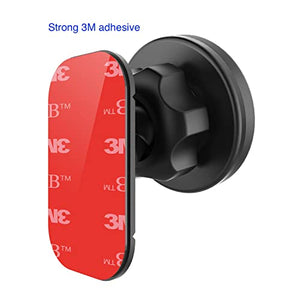 Magnetic Car Mount, WixGear Universal Stick On Mount (2 Pack) Dashboard Magnetic Phone Holder for Car for Cell Phones and Mini Tablets with Fast Swift-snap Technology, Magnetic Cell Phone Mount