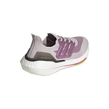 Load image into Gallery viewer, adidas Women's Ultraboost 21 Running Shoe, Ice Purple/White/Rose Tone, 8.5

