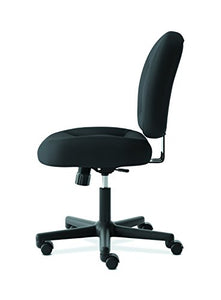 HON ValuTask Low Back Task Chair - Mesh Computer Chair for Office Desk, Black (HVL210)