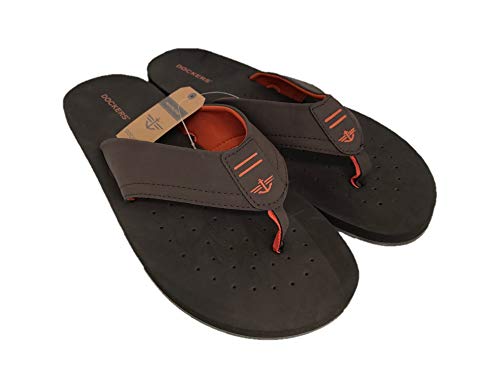 Dockers Men's Flip Flops - Brown (Size: XL, 12/13)