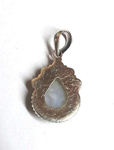 925 Sterling Silver Pendant Natural Moonstone Pendant Handmade Solitaire Pendant