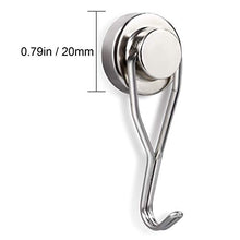 Load image into Gallery viewer, Swivel Swing Magnetic Hook New Upgraded, 40LB（8pack） Refrigerator Magnetic Hooks ,Strong Neodymium Magnet Hook, Perfect for Refrigerator and Other Magnetic Surfaces,62mm(2.44In) in Length
