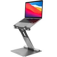 Load image into Gallery viewer, GIKERSY Laptop Stand Adjustable Height from 1.5" to 20",Multi-Angle Ergonomic Sit to Stand Laptop Riser for Desk,Compatible with MacBook Pro,Dell XPS,Lenovo,HP More 10-17" Laptops
