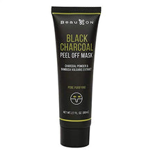 Load image into Gallery viewer, BeauKON Black Charcoal Peel Off Face Mask with Bamboo Extract, Purifying Blackhead Remover, Activated Charcoal Powder, Pore Cleansing Mask (2.7 oz)
