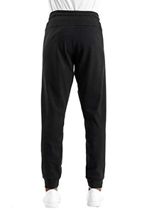 THE GYM PEOPLE Men's Fleece Joggers Pants with Deep Pockets Athletic Loose-fit Sweatpants for Workout, Running, Training (Small, Fleece Lined-Black)