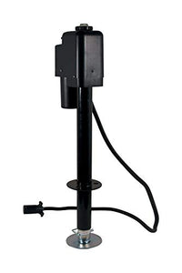 Quick Products JQ-3500B-7P Power A-Frame Electric Tongue Jack with 7-Way Plug - 3,650 lbs. Lift Capacity, Black