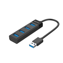 Load image into Gallery viewer, 4-Port USB 3.0 Hub, KEYMOX Compact Size Data USB Hub for MacBook, Mac Pro, Mac Mini, iMac, Surface Pro, XPS, PC, Flash Drive, Mobile HDD (Charging Not Supported)
