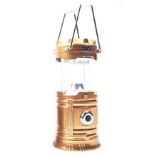 Load image into Gallery viewer, Pandamama Portable Lantern Portable and Mini Outdoor Hand-held or Hanging USB Rechargeable LED Camping Lantern Solar Flashlight Emergency Lantern
