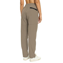 Load image into Gallery viewer, Tomic Women's Hiking Pants Quick Dry Lightweight Water Resistant Outdoor Cargo Pants Seamless Zipper Pockets UPF 50+ Khaki L
