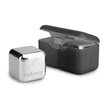 Load image into Gallery viewer, Rabbit Whiskey and Beverage Jumbo Chilling Stones Set, Chrome
