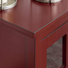 Load image into Gallery viewer, Walker Edison Furniture Company Rustic Farmhouse Wood Buffet Storage Cabinet Living Room, 52 Inch, Red
