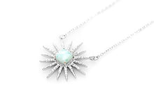 Load image into Gallery viewer, Larimar Pendant Necklace Gemstones with 925 Sterling Silver Classic Jewelry Women
