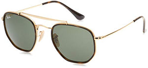 Ray-Ban unisex adult Rb3648m the Marshal Ii Sunglasses, Gold/Green, 52 mm US