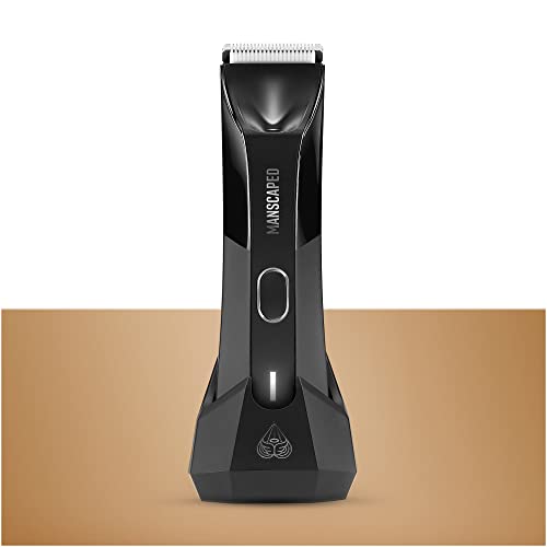 MANSCAPED™ Electric Groin Hair Trimmer, The Lawn Mower™ 4.0, Replaceable SkinSafe™ Ceramic Blade Heads, Waterproof Wet / Dry Clippers, Rechargeable, Wireless Charging, Ultimate Male Hygiene Razor