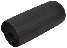 Load image into Gallery viewer, BalanceFrom GoYoga+ All-Purpose 1/2-Inch Extra Thick High Density Anti-Tear Exercise Yoga Mat and Knee Pad with Carrying Strap (Black)
