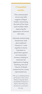 DERMA E Vitamin C Concentrated Serum with Hyaluronic Acid, Antioxidant Protection, Boots Hydration, Anti-Aging Properties, 2oz