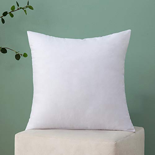 MIULEE Throw Pillow Insert Hypoallergenic Premium Pillow Stuffer Sham Square for Decorative Cushion Bed Couch Sofa 12x12 Inch