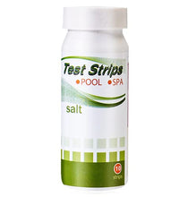 Load image into Gallery viewer, SuperCheck Salt Test Strips for Testing Sodium Chloride Content in Pool and Spa, 0-6000 ppm, Saltwater Pool Test Strips, Measure Salt Level in Saltwater Chlorine Generator Pool System, Salt Test Kits
