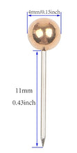 Load image into Gallery viewer, AnMiao Star 1/8 Inch Map Tacks, Push Pins, Plastic Round Head, Steel Point,100-Count,Gold Colors
