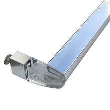 Load image into Gallery viewer, Gordon Glass 30" Long Chrome Framed Sliding Shower Door Towel Bar with Clear Acrylic Brackets
