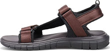 Load image into Gallery viewer, Dockers Mens Soren SupremeFlex Outdoor Sandal, Dark Brown/Black, 9 M
