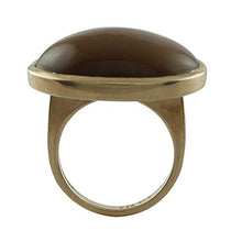 Load image into Gallery viewer, Carillon Certified Chocolate Moonstone Natural Gemstone OVAL Shape Anniversary Ring 925 Sterling Silver Jewelry For Women for Men
