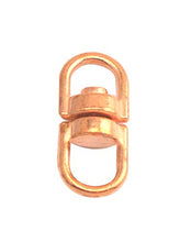 Load image into Gallery viewer, Fenggtonqii 20mm Length and 6mm Inner Diameter Bronze Swivel Ring Keychain Connectors Pack of 100

