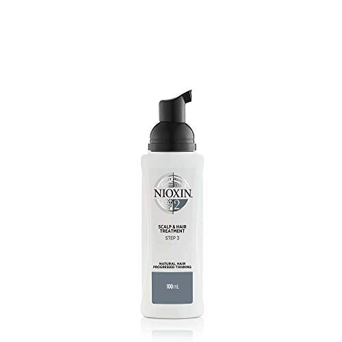 Nioxin System 2 Scalp & Hair Treatment for Fine/Natural Hair with Progressed Thinning, 3.4 oz