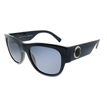 Load image into Gallery viewer, Versace VE 4359 GB1/81 Black Plastic Square Sunglasses Grey Polarized Lens
