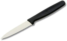 Load image into Gallery viewer, Victorinox 3.25 Inch Paring Knife with Serrated Edge, Spear Point, Black
