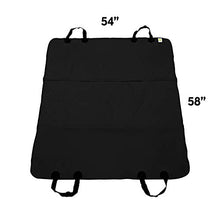 Load image into Gallery viewer, Pet Magasin Durable Black Pet Car Seat Cover Waterproof &amp; Scratch Proof &amp; Nonslip Backing &amp; Hammock Style &amp; Heavy Duty Back Seat Protector for Cars Trucks &amp; SUVs
