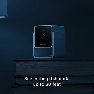 Petcube Cam Pet Monitoring Camera with Built-in Vet Chat for Cats & Dogs, Security Camera with 1080p HD Video, Night Vision, Two-Way Audio, Magnet Mounting for Entire Home Surveillance