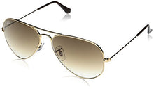 Load image into Gallery viewer, Ray-Ban Aviator Classic, Antique Gold/ Crystal Green, One Size
