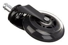Load image into Gallery viewer, AmazonCommercial 3-Inch Transparent Swivel Caster, Black, 5-Pack
