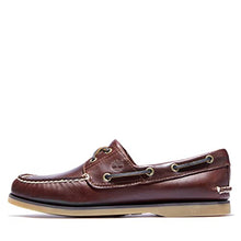Load image into Gallery viewer, Timberland Men's Classic 2-Eye Boat Shoe, Rootbeer/Brown, 10 M
