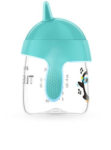 Philips AVENT My Penguin Sippy Cup 9oz, Blue and Green, 2pk, SCF753/25