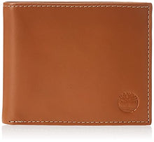 Load image into Gallery viewer, Timberland Men's Leather Wallet with Attached Flip Pocket, Tan (Cloudy), One Size
