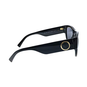 Versace VE 4359 GB1/81 Black Plastic Square Sunglasses Grey Polarized Lens