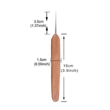 Load image into Gallery viewer, 2pcs/Set Dreadlock Crochet Hook for Hair Dreadlock Needle Tool for Braid Craft Dread Locks Crochet Needles (1 Hook 0.5mm + 1 Hook 0.75mm)
