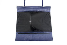 Load image into Gallery viewer, Blue Leather Knife Roll - 10 Knife Slots
